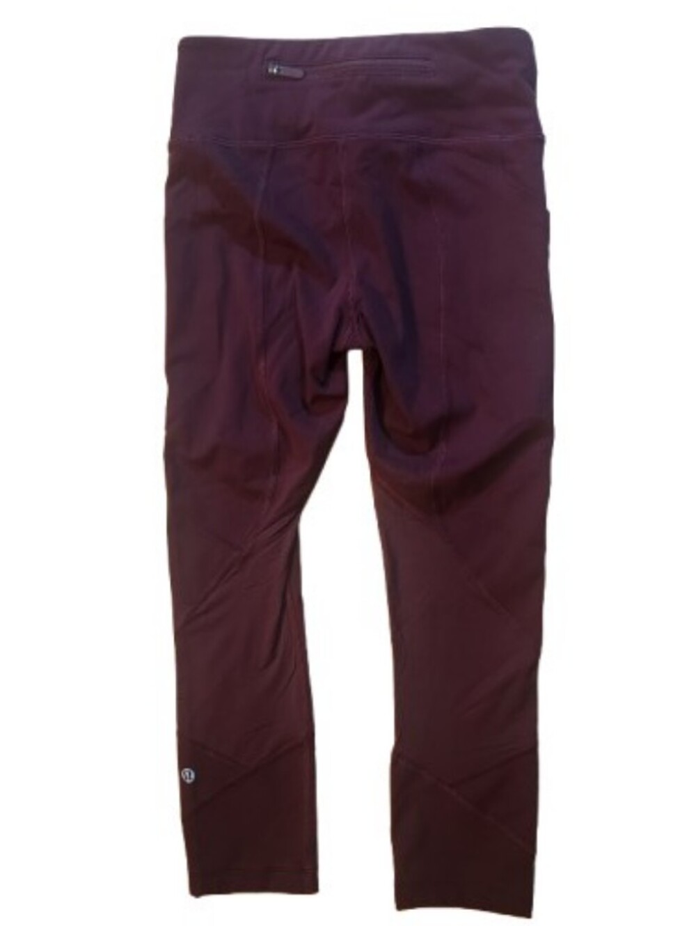 Lululemon Size 2 Plum Burgundy Leggings • Zip Pocket • NWOT
